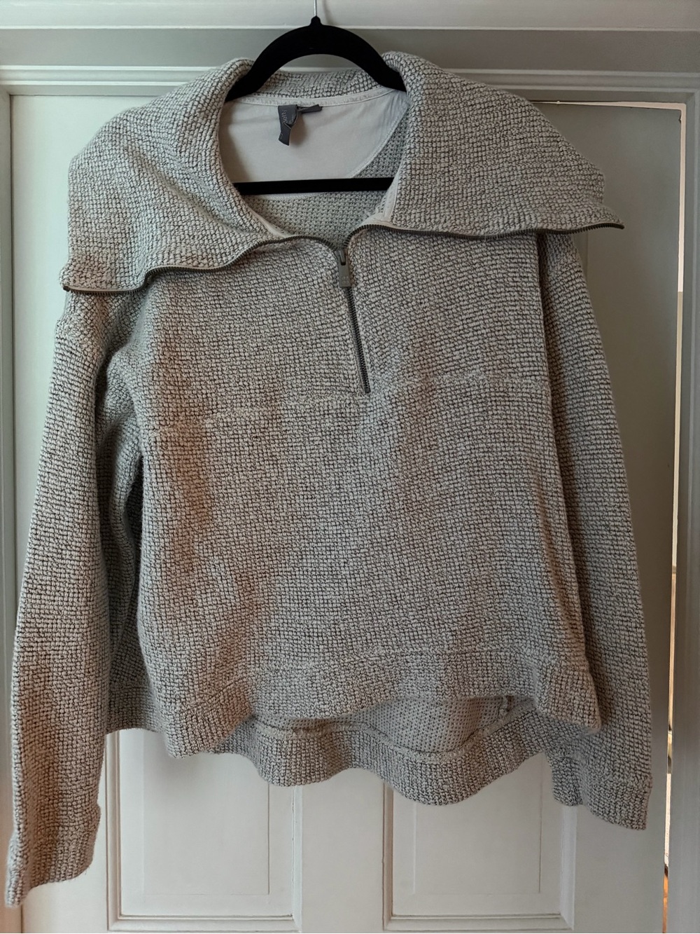 Sweaty Betty Cozy Gray Half-Zip